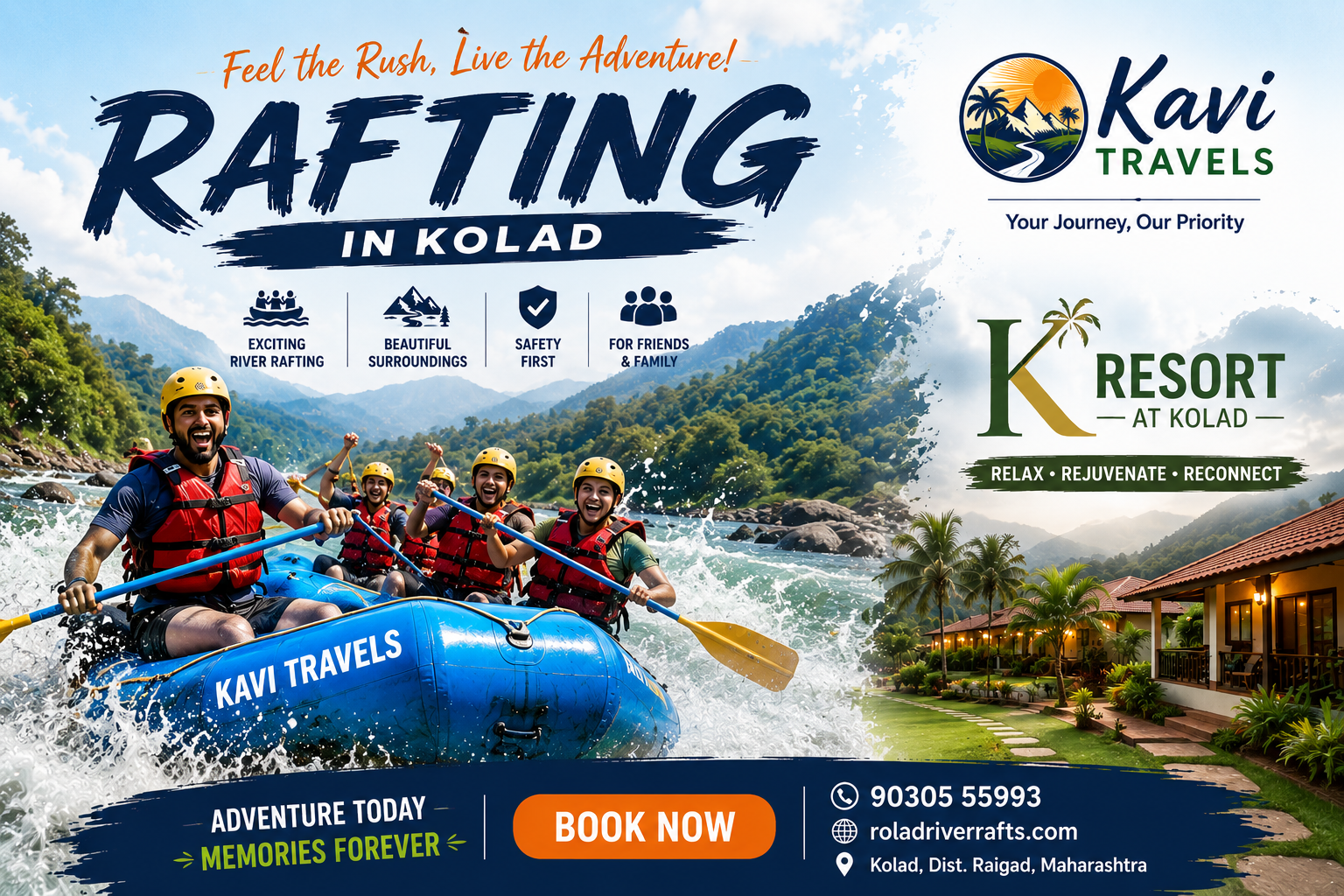 Kolad River Rafting Packages